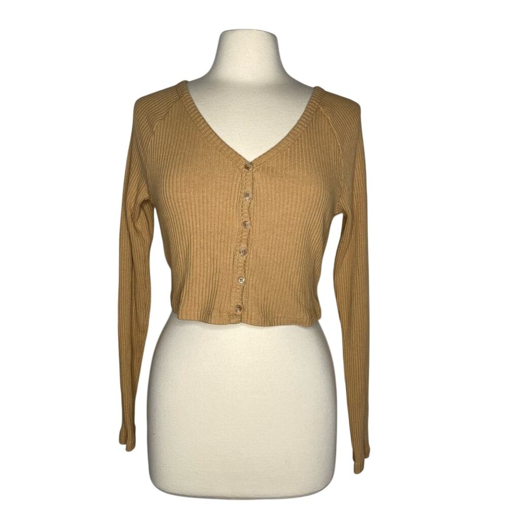 Gold Beige Neutral Long Sleeve Crop Top Levi’s K21